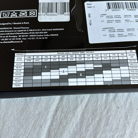 Chantal Thomass Hosiery, black size 3 - Picture 3 of 4